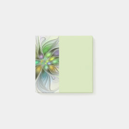 Kleurrijke Fantasie Bloem Modern Abstract Fractal Post-it® Notes