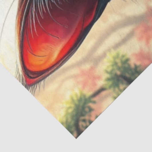 Kleurrijke fantasie kat tissuepapier (Detail)