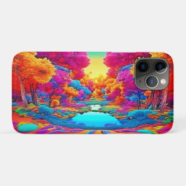 Kleurrijke fantasie landschap Case-Mate iPhone case