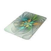 Kleurrijke Fantasie Moderne Abstracte Bloem Fracta Badmat (Gekanteld)