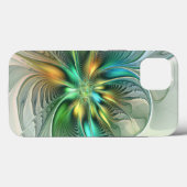 Kleurrijke Fantasie Moderne Abstracte Bloem Fracta Case-Mate iPhone Case (Achterkant (horizontaal))