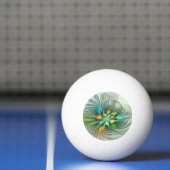 Kleurrijke Fantasie Moderne Abstracte Bloem Fracta Pingpongbal (Net)