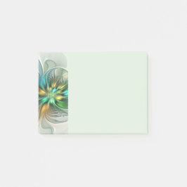 Kleurrijke Fantasie Moderne Abstracte Bloem Fracta Post-it® Notes