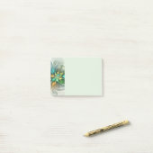 Kleurrijke Fantasie Moderne Abstracte Bloem Fracta Post-it® Notes (Op bureau)