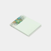 Kleurrijke Fantasie Moderne Abstracte Bloem Fracta Post-it® Notes (Schuin)