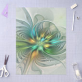 Kleurrijke Fantasie Moderne Abstracte Bloem Fracta Tissuepapier (Craft)