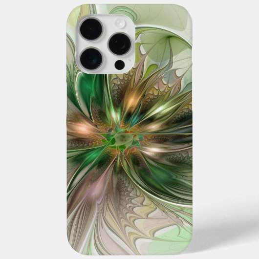 Kleurrijke Fantasie Moderne Abstracte Fractale Blo Case-Mate iPhone Case (Achterkant)