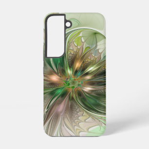 Kleurrijke Fantasie Moderne Abstracte Fractale Blo Samsung Galaxy Hoesje