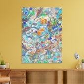 kleurrijke fantasie - Natuur abstractie Canvas Afdruk (Insitu (Woonkamer))