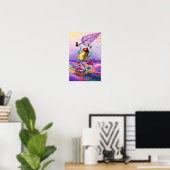 Kleurrijke Fantasie Poster Print (Thuiskantoor)