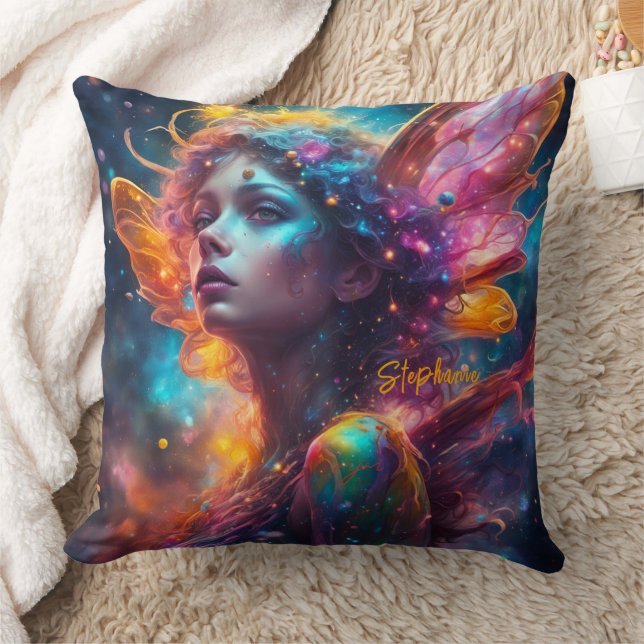 Kleurrijke fantasiefee kussen (Deken)