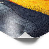 Kleurrijke Fantasievolle Dierenlijn Poster (Hoek)