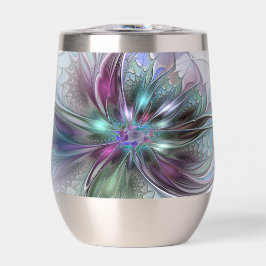 Kleurrijke Fantasy Abstract Modern Fractal Flower