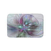 Kleurrijke Fantasy Abstract Modern Fractal Flower Badmat (Voorkant)