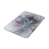 Kleurrijke Fantasy Abstract Modern Fractal Flower Badmat (Gekanteld)