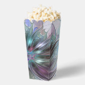 Kleurrijke Fantasy Abstract Modern Fractal Flower Bedankdoosjes (Popped)