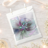 Kleurrijke Fantasy Abstract Modern Fractal Flower Bedankzakje (Geknipt)
