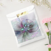 Kleurrijke Fantasy Abstract Modern Fractal Flower Bedankzakje (Gezegeld)