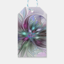 Kleurrijke Fantasy Abstract Modern Fractal Flower