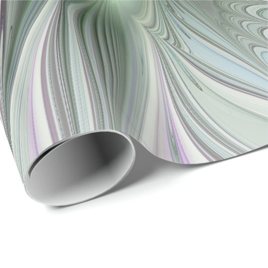 Kleurrijke Fantasy Abstract Modern Fractal Flower Cadeaupapier (Rol Hoek)