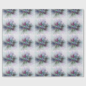 Kleurrijke Fantasy Abstract Modern Fractal Flower Cadeaupapier (Vlak)