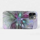 Kleurrijke Fantasy Abstract Modern Fractal Flower Case-Mate iPhone Case (Achterkant (horizontaal))