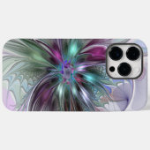 Kleurrijke Fantasy Abstract Modern Fractal Flower Case-Mate iPhone Case (Achterkant (horizontaal))