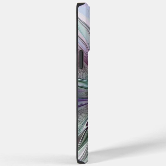 Kleurrijke Fantasy Abstract Modern Fractal Flower Case-Mate iPhone Case (Achterkant / Rechts)