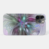 Kleurrijke Fantasy Abstract Modern Fractal Flower Case-Mate iPhone Case (Achterkant (horizontaal))