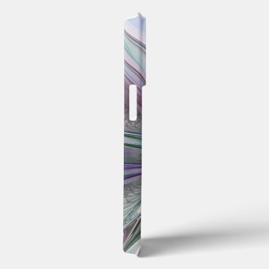 Kleurrijke Fantasy Abstract Modern Fractal Flower Case-Mate iPhone Case (Achterkant / Rechts)