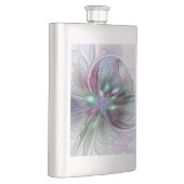 Kleurrijke Fantasy Abstract Modern Fractal Flower Flacon (Rechts)