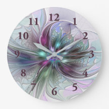 Kleurrijke Fantasy Abstract Modern Fractal Flower