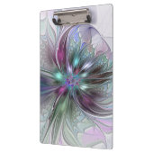 Kleurrijke Fantasy Abstract Modern Fractal Flower Klembord (Links)