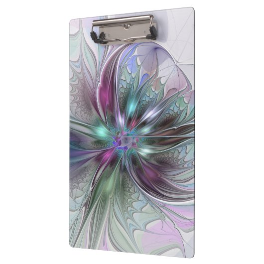 Kleurrijke Fantasy Abstract Modern Fractal Flower Klembord (Links)