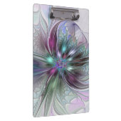 Kleurrijke Fantasy Abstract Modern Fractal Flower Klembord (Rechts)