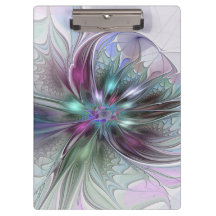Kleurrijke Fantasy Abstract Modern Fractal Flower