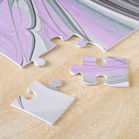 Kleurrijke Fantasy Abstract Modern Fractal Flower Legpuzzel (Zijkant)