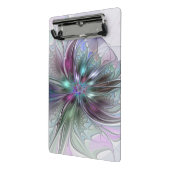 Kleurrijke Fantasy Abstract Modern Fractal Flower Mini Klembord (Angled2)
