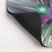 Kleurrijke Fantasy Abstract Modern Fractal Flower Muismat (Hoek)