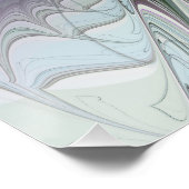 Kleurrijke Fantasy Abstract Modern Fractal Flower Perfect Poster (Hoek)