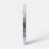 Kleurrijke Fantasy Abstract Modern Fractal Flower Samsung Galaxy Hoesje (Linkerkant)