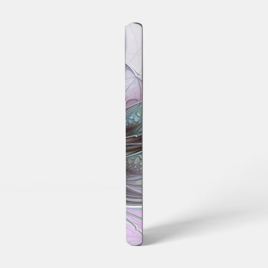 Kleurrijke Fantasy Abstract Modern Fractal Flower Samsung Galaxy Hoesje (Linkerkant)