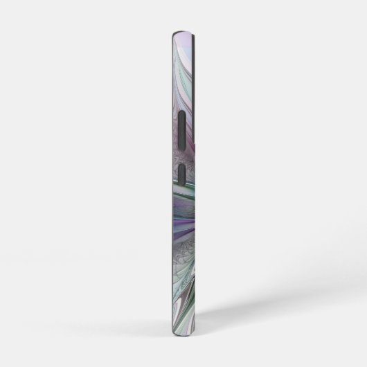 Kleurrijke Fantasy Abstract Modern Fractal Flower Samsung Galaxy Hoesje (Rechterkant)