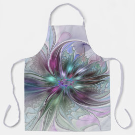Kleurrijke Fantasy Abstract Modern Fractal Flower Schort