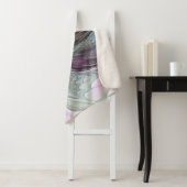 Kleurrijke Fantasy Abstract Modern Fractal Flower Sherpa Deken (In situ)