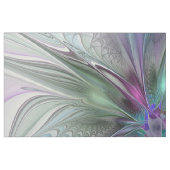 Kleurrijke Fantasy Abstract Modern Fractal Flower Stof (Fat Quarter)