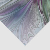 Kleurrijke Fantasy Abstract Modern Fractal Flower Tissuepapier (Detail)