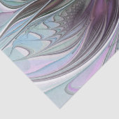 Kleurrijke Fantasy Abstract Modern Fractal Flower Tissuepapier (Detail)