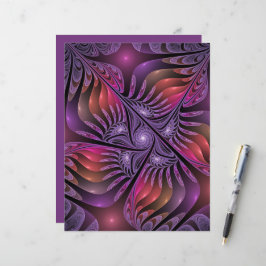 Kleurrijke Fantasy Abstracte Trippy Paarse Fractal