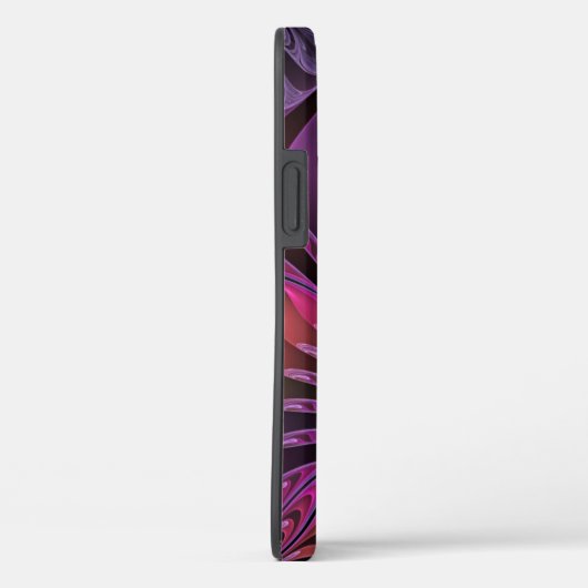 Kleurrijke Fantasy Abstracte Trippy Paarse Fractal Case-Mate iPhone Case (Achterkant / Rechts)